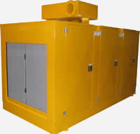 Stroomaggregaat generatorset Perkins 2806C Stamford HCK544F in geluiddempende omkasting geluidskast geluidsarm